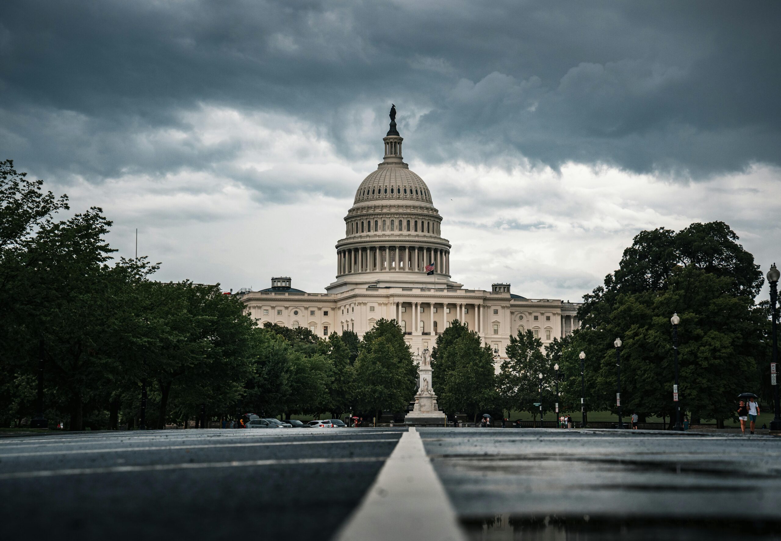 Dark Clouds over U.S. Capitol Building