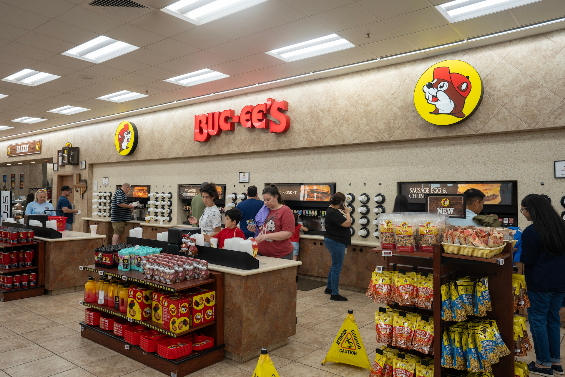 Inside a Buc-ee's gas station