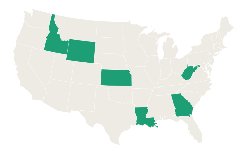 Map of states that adopted portable benefits in 2026