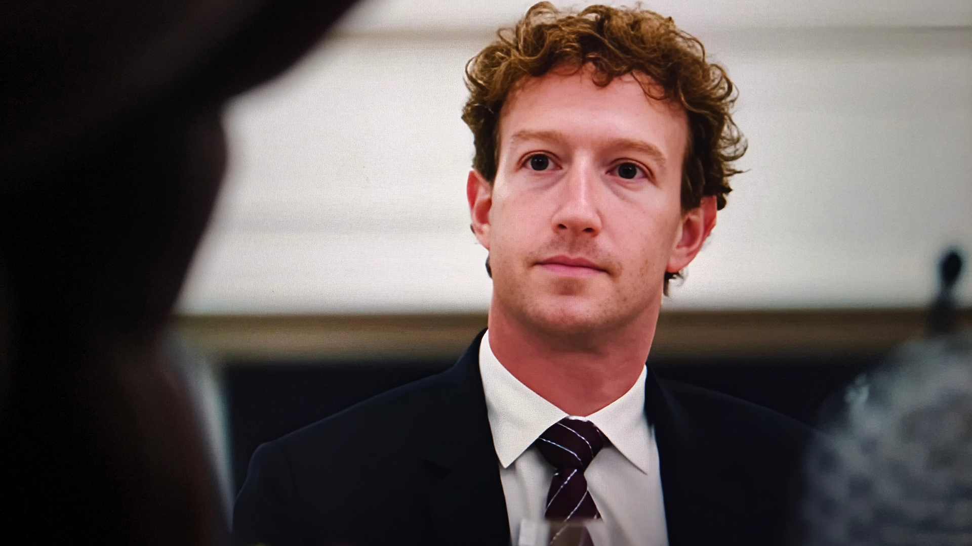 Mark Zuckerberg in a suit